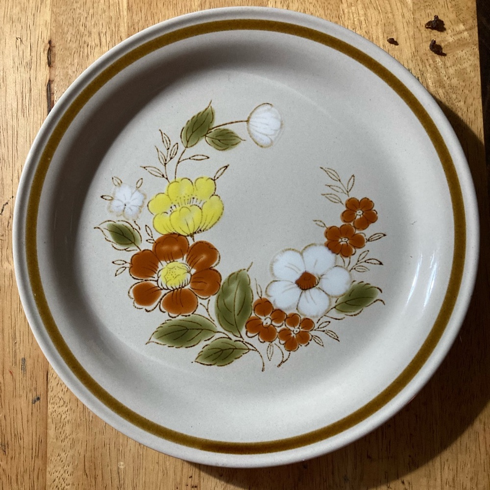 Mountain Wood Trellis Blossom vintage dinner plate